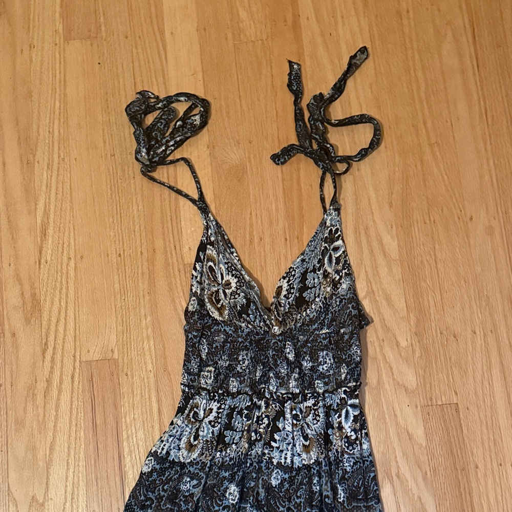 Free People Black and White Maxi Dress